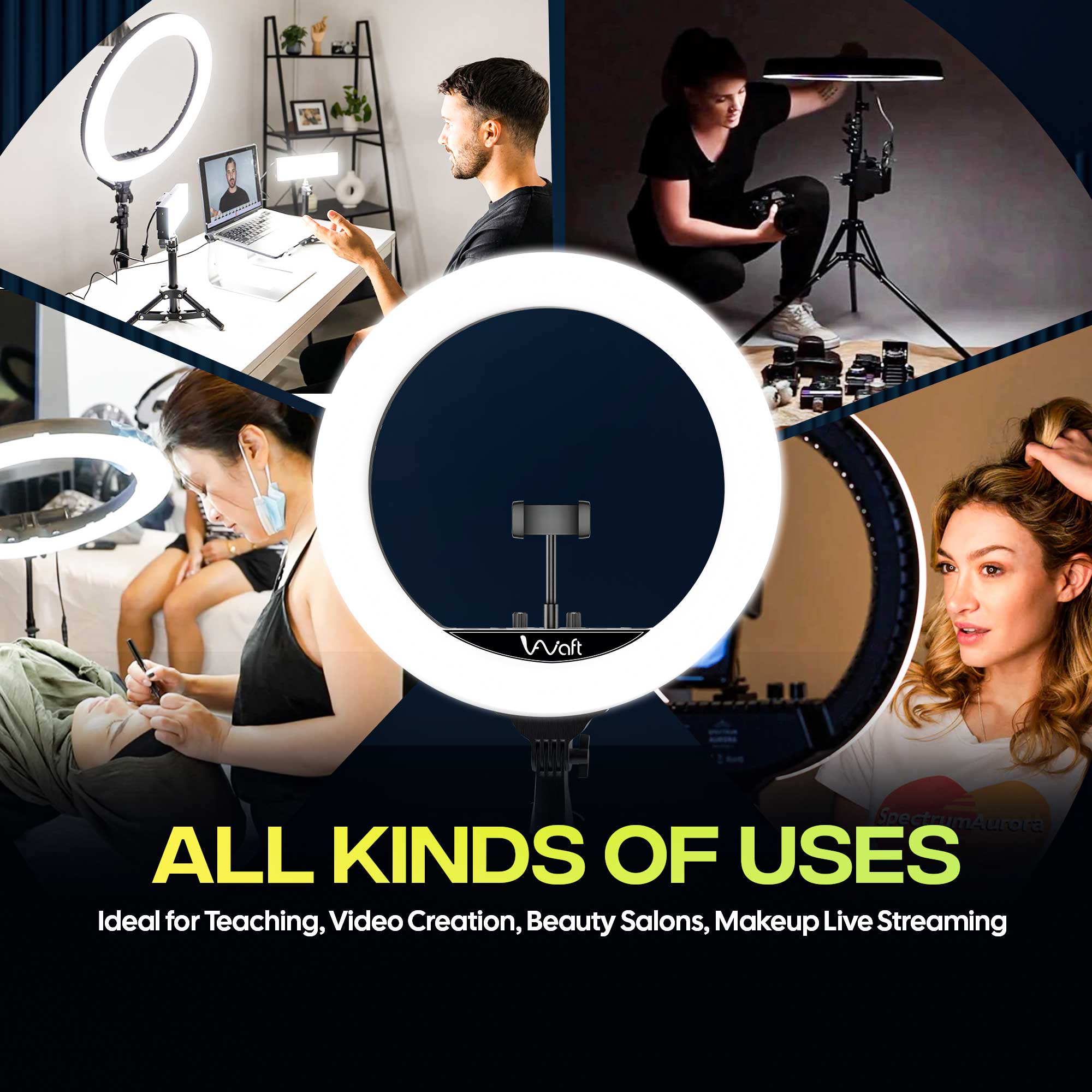 aiwaft 18 inch ring light hardware all kinds of uses