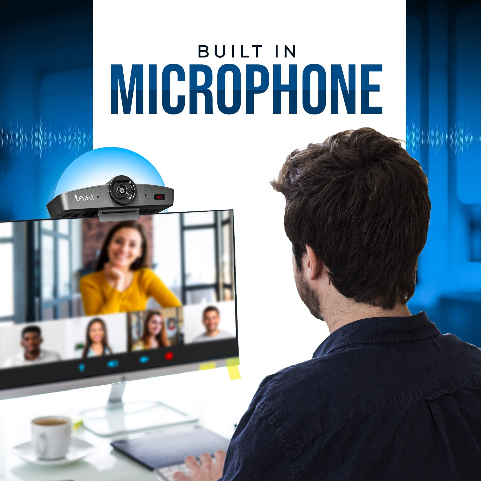 aiwaft 4K webcam noise reduction