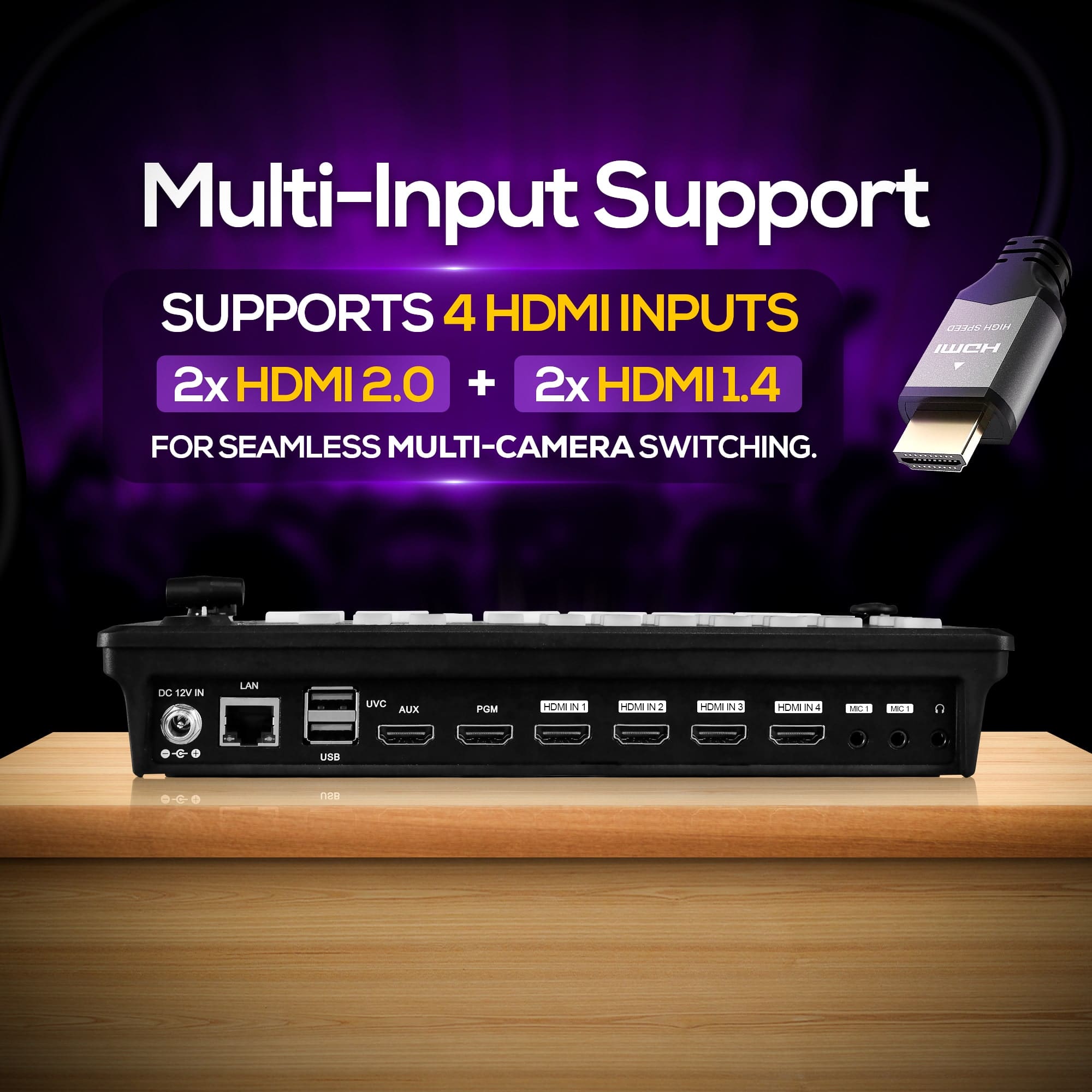 AIWaft HDMI Multi imput Support Video Switcher